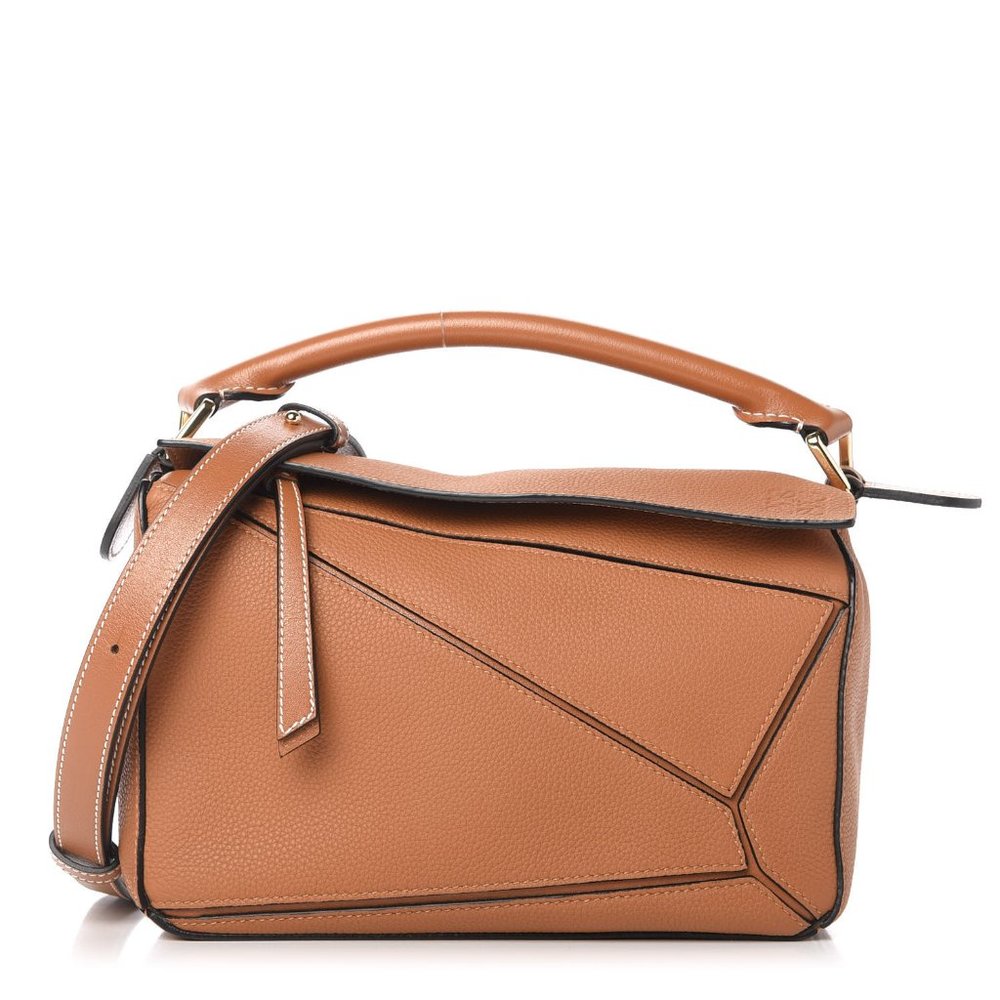 Loewe Small Puzzle Bag Caramel Grained Calfskin New Rare - Picture 1 of 10